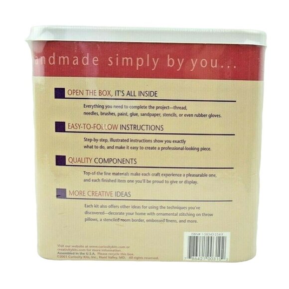 Curiosity Kits Embossed Black Velvet Scarf Creativity Kit New - Picture 2 of 5